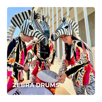 Mobiel Straattheater: Zebra Drums